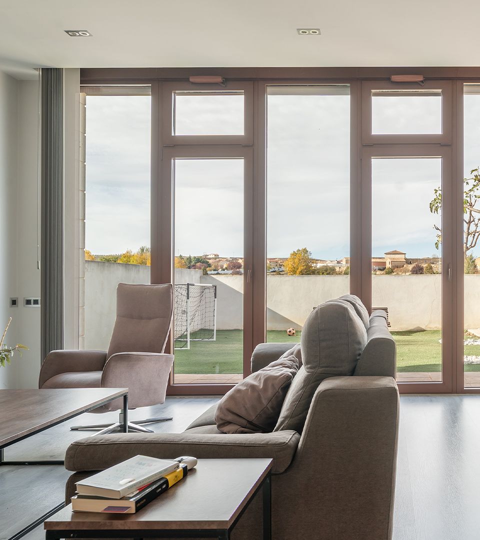 Foto de un ventanal en el salón de casa